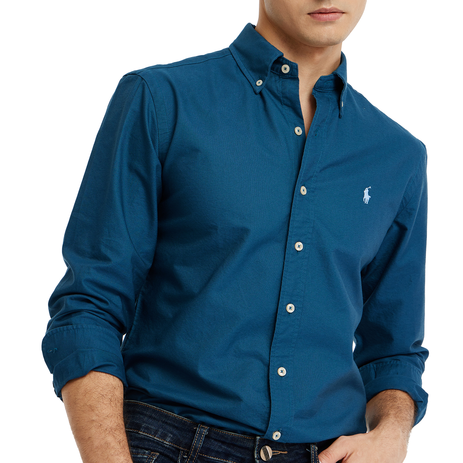 25新款小马纯色牛津纺工艺刺绣全棉衬衣