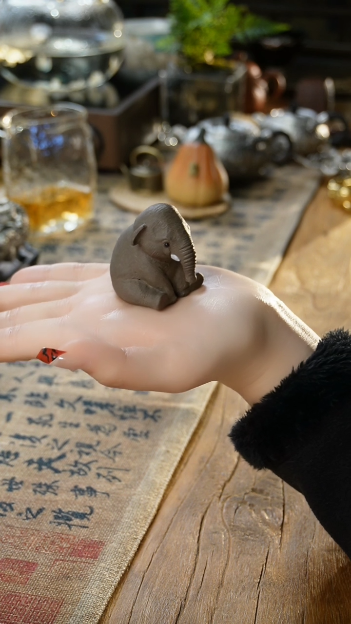 【闪购商品】福器艺术大象茶宠摆件