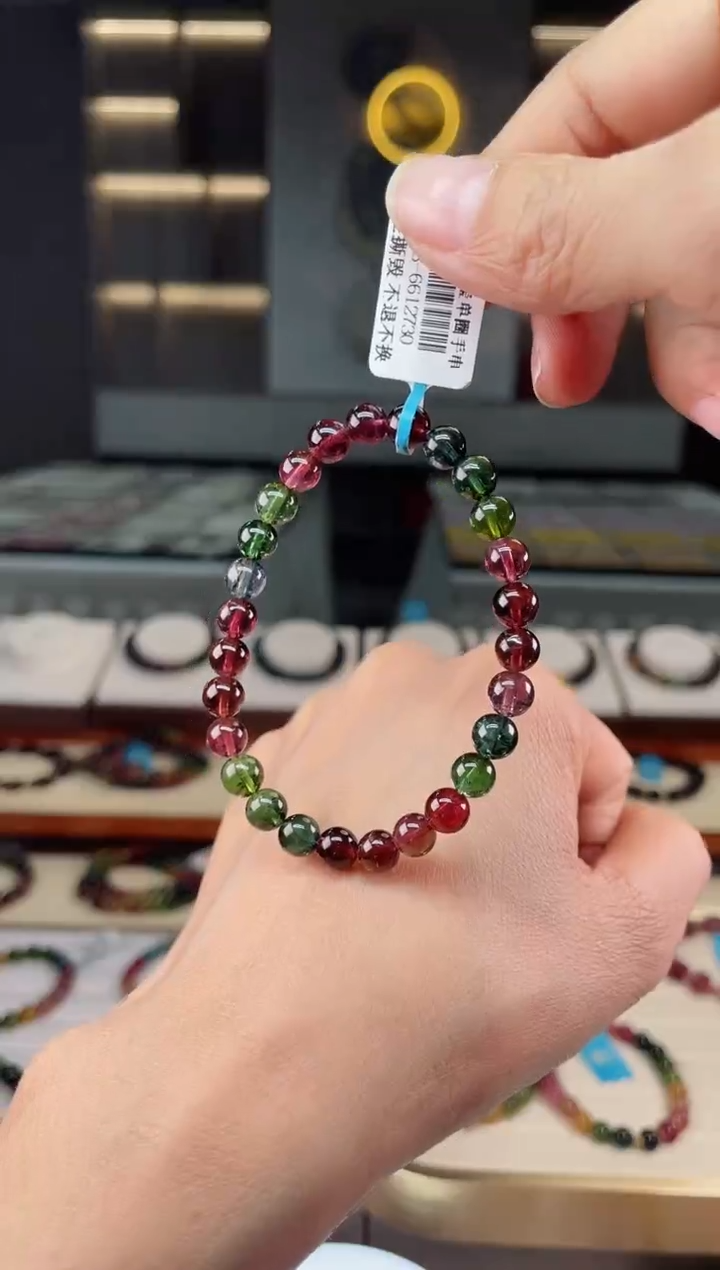 【闪购商品】碧玺单圈手串未镶嵌（多样性发一条）Q