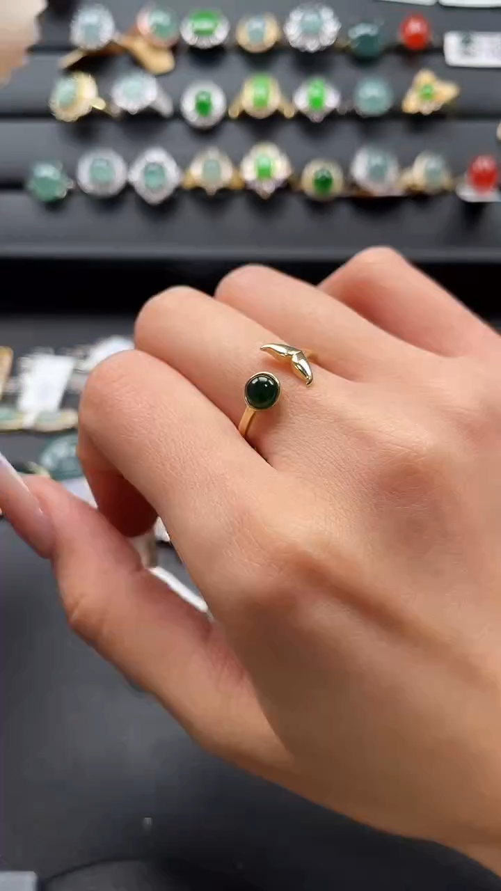 【闪购商品】翡翠戒指银S925镶嵌5476547654