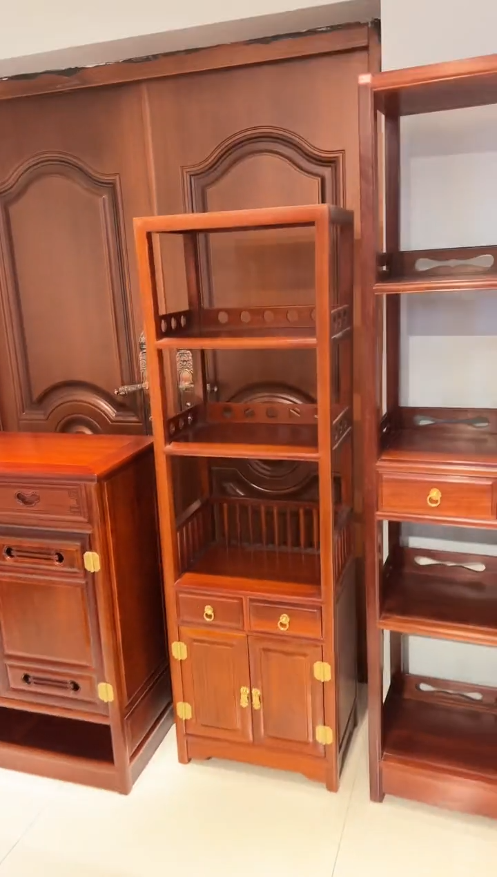 花梨木类家具花梨木48玲珑书柜