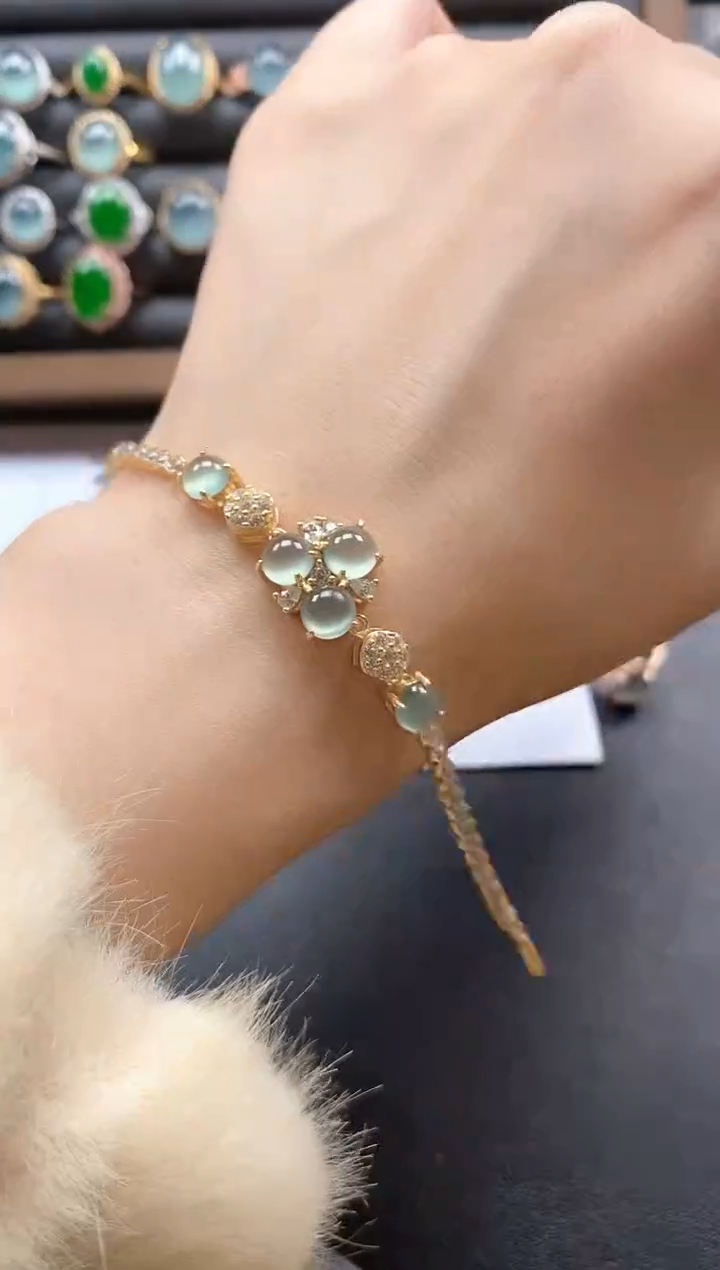 银S925镶嵌戒指翡翠51511
