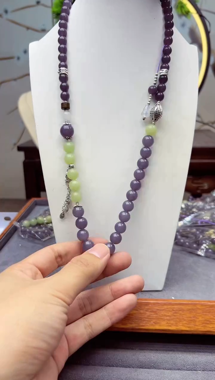 【闪购商品】和田玉颈饰银S925镶嵌qx1`````