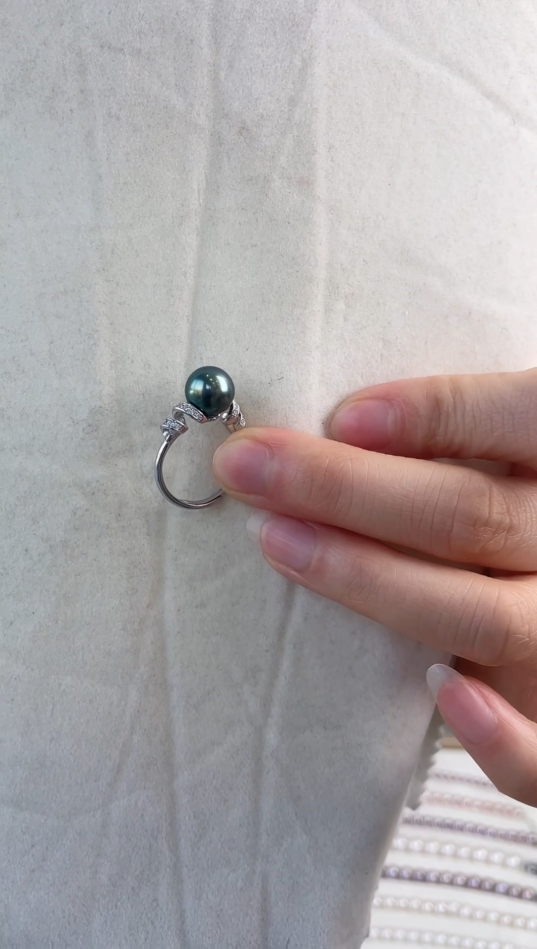 【闪购商品】海水珍珠戒圈银S925镶嵌戒指