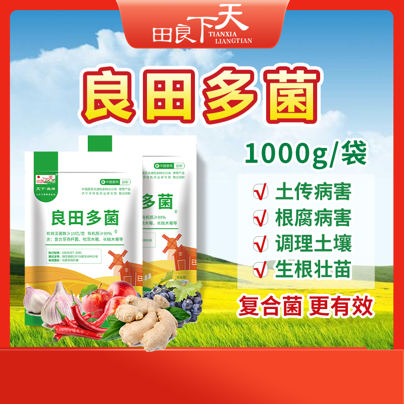 良田多菌 改善微生物菌剂复合菌 1kg/袋 壮根生根壮苗  复合菌肥