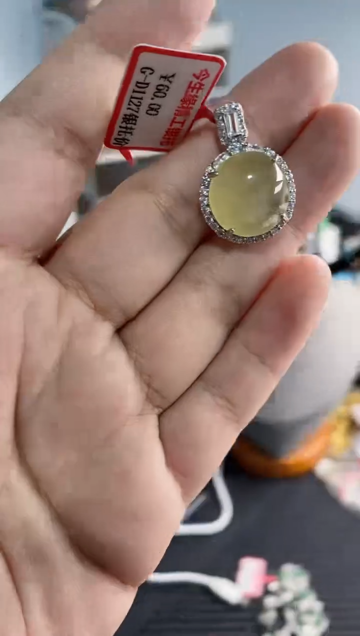 【闪购商品】翡翠戒指银S925镶嵌11111---4