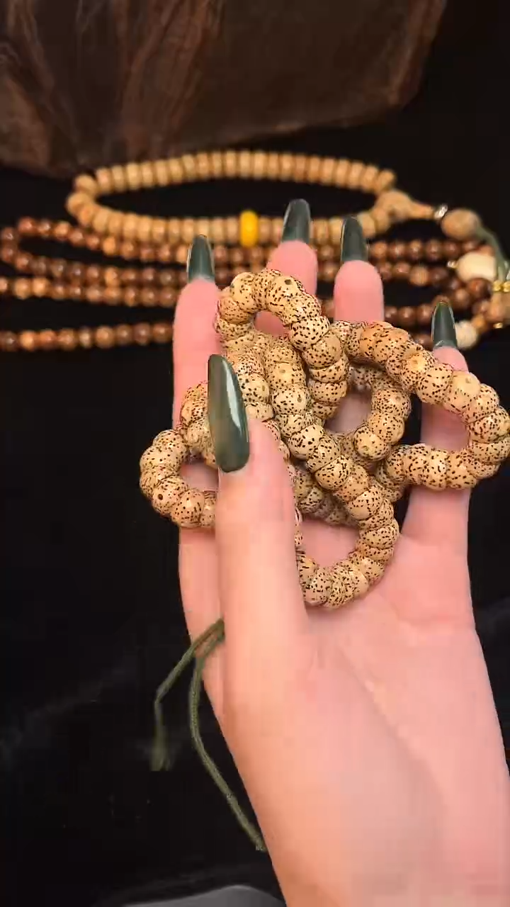 吊坠星月菩提精工级陈籽圆形大肠长串（B）