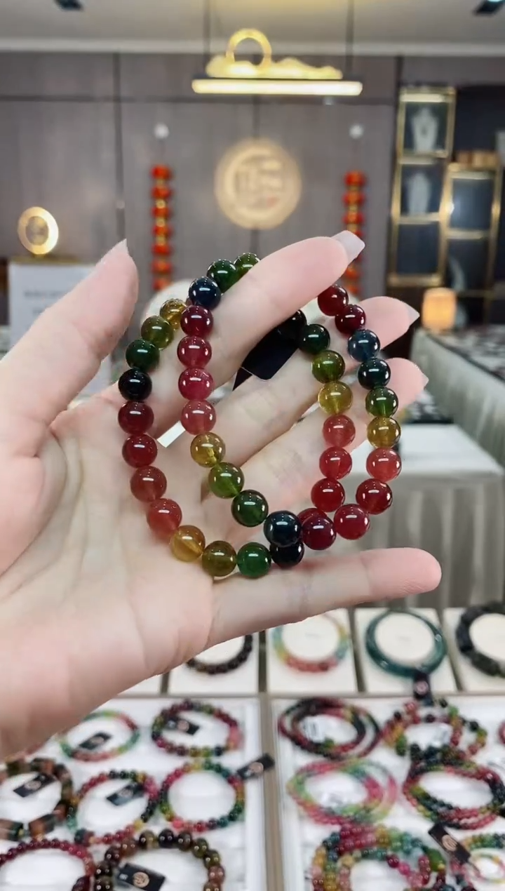 【闪购商品】碧玺单圈手串8mm+未镶嵌（多样性发一条）hon