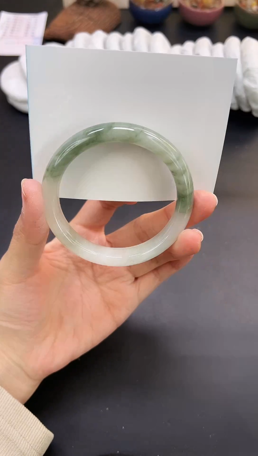 未镶嵌手镯石英质玉A199-57`58