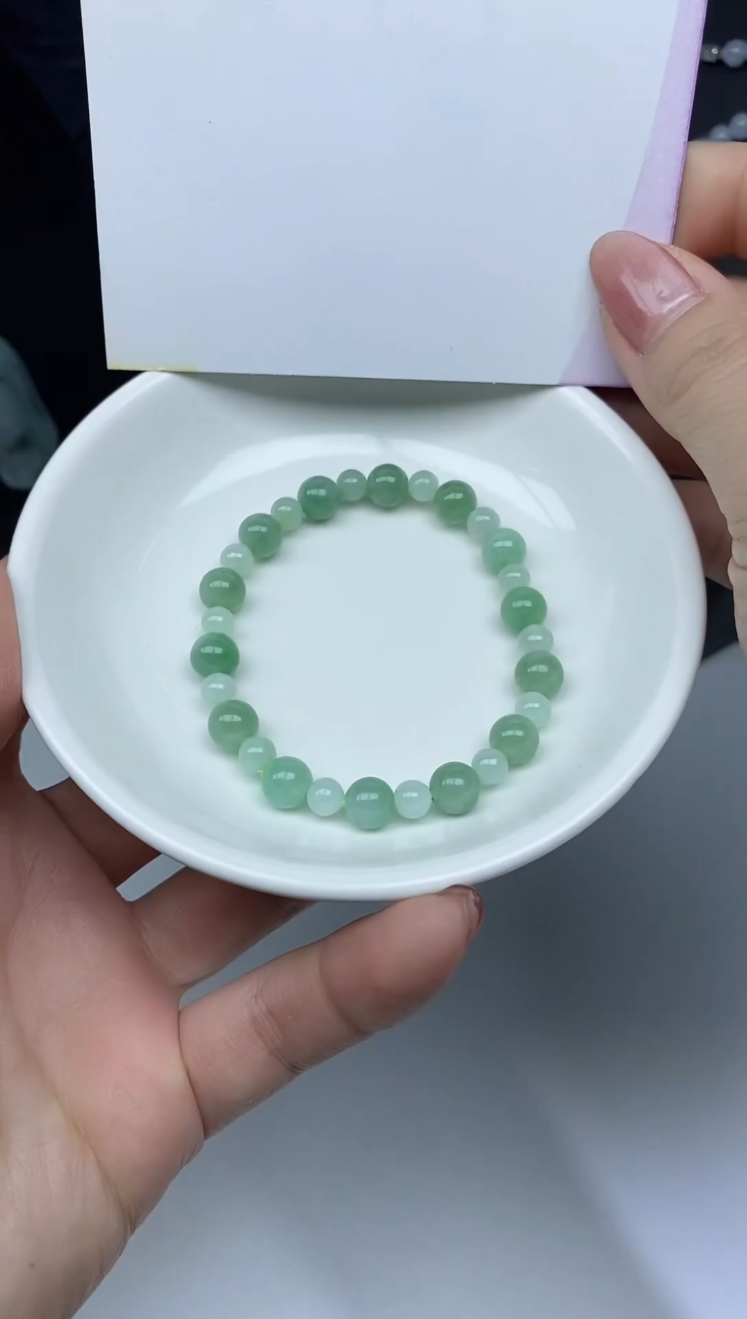 【闪购商品】翡翠手链未镶嵌天然缅甸翡翠A货手串