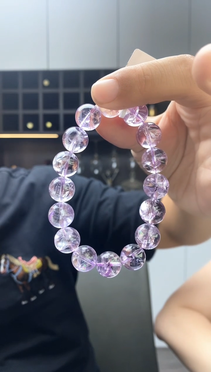 未镶嵌手链水晶落*白紫阿赛