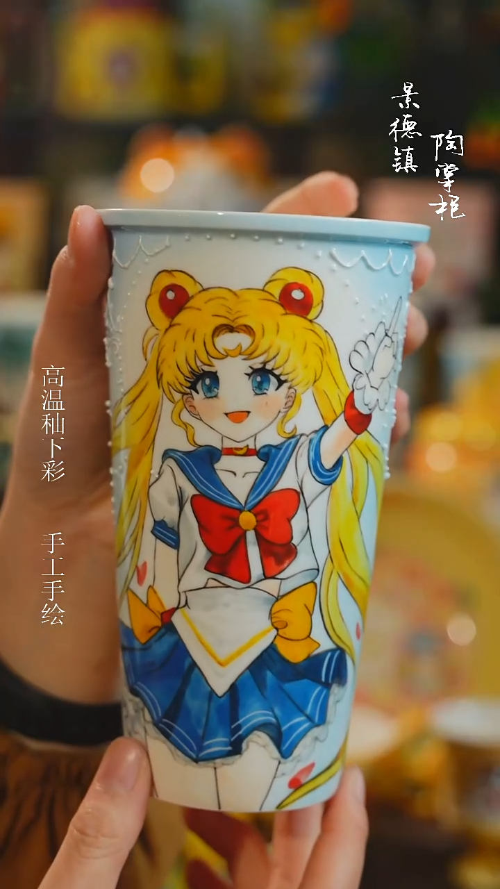 景德镇高温釉下彩纯手工手绘