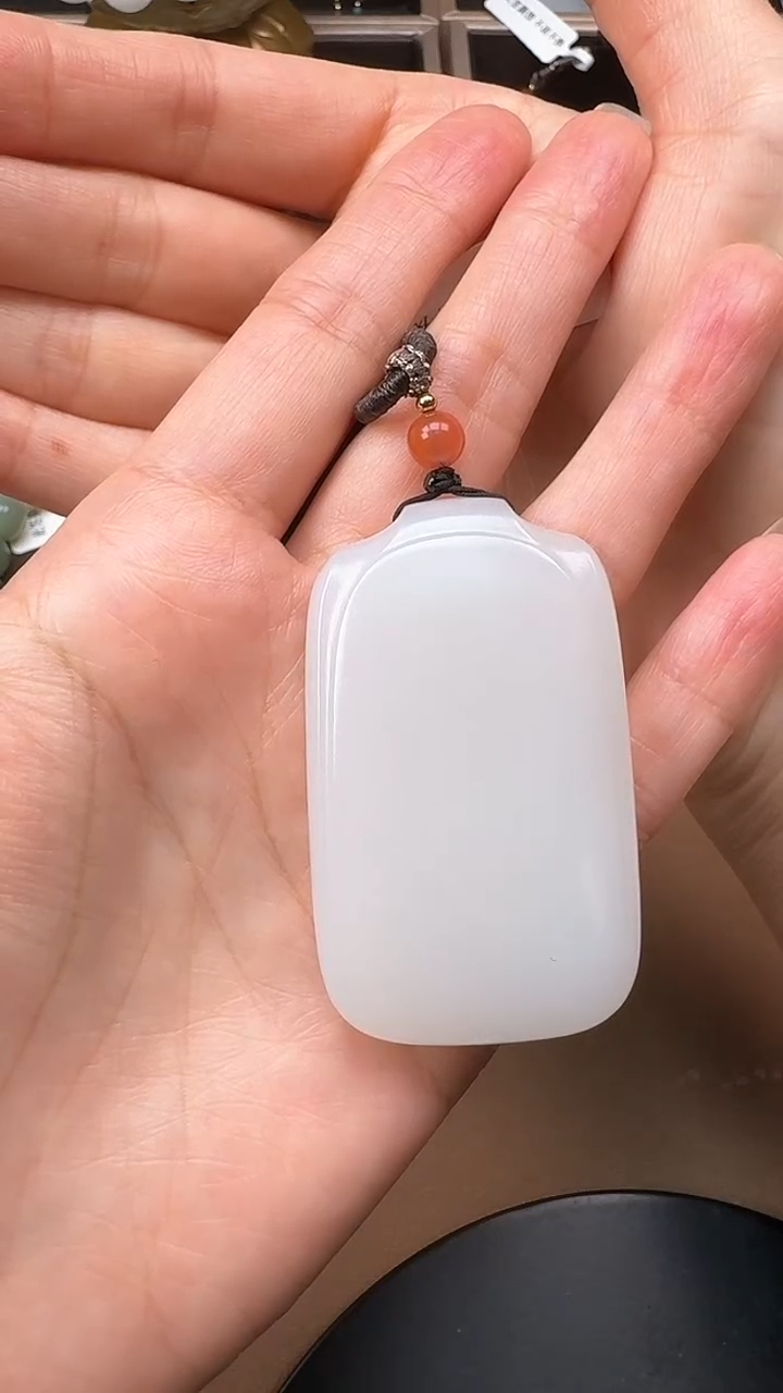 【闪购商品】和田玉吊坠未镶嵌1162平安无事牌