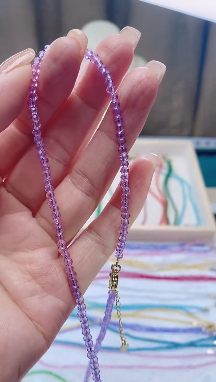 【闪购商品】尖晶石颈饰14K金镶嵌诗颜珠宝甄选SYZB103