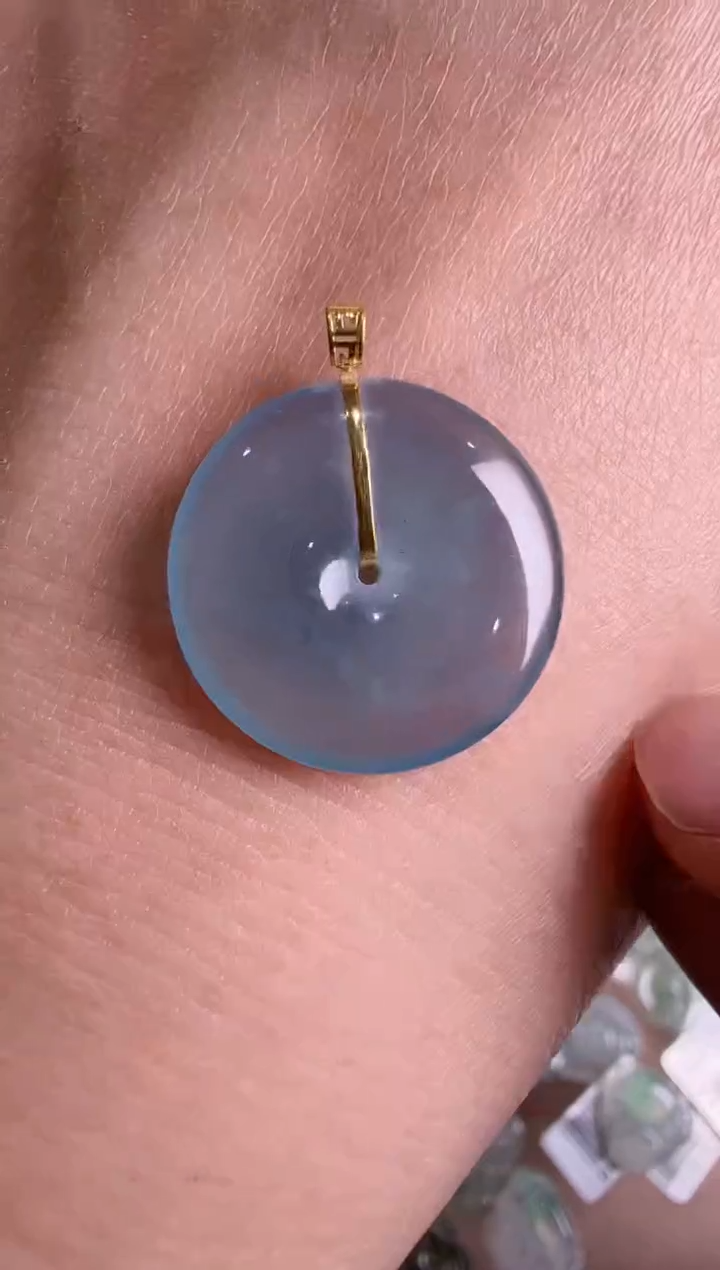 【闪购商品】翡翠吊坠(不含链)18K金镶嵌··多样性发货