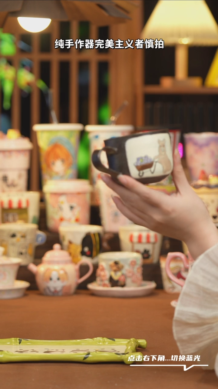 瓷片A045文创纯手工手绘