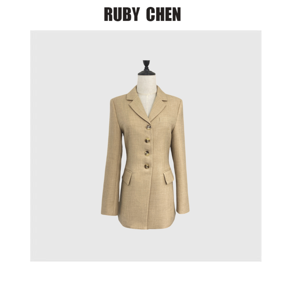 “温莎往事”极简风通勤百搭三粒扣西装外套女