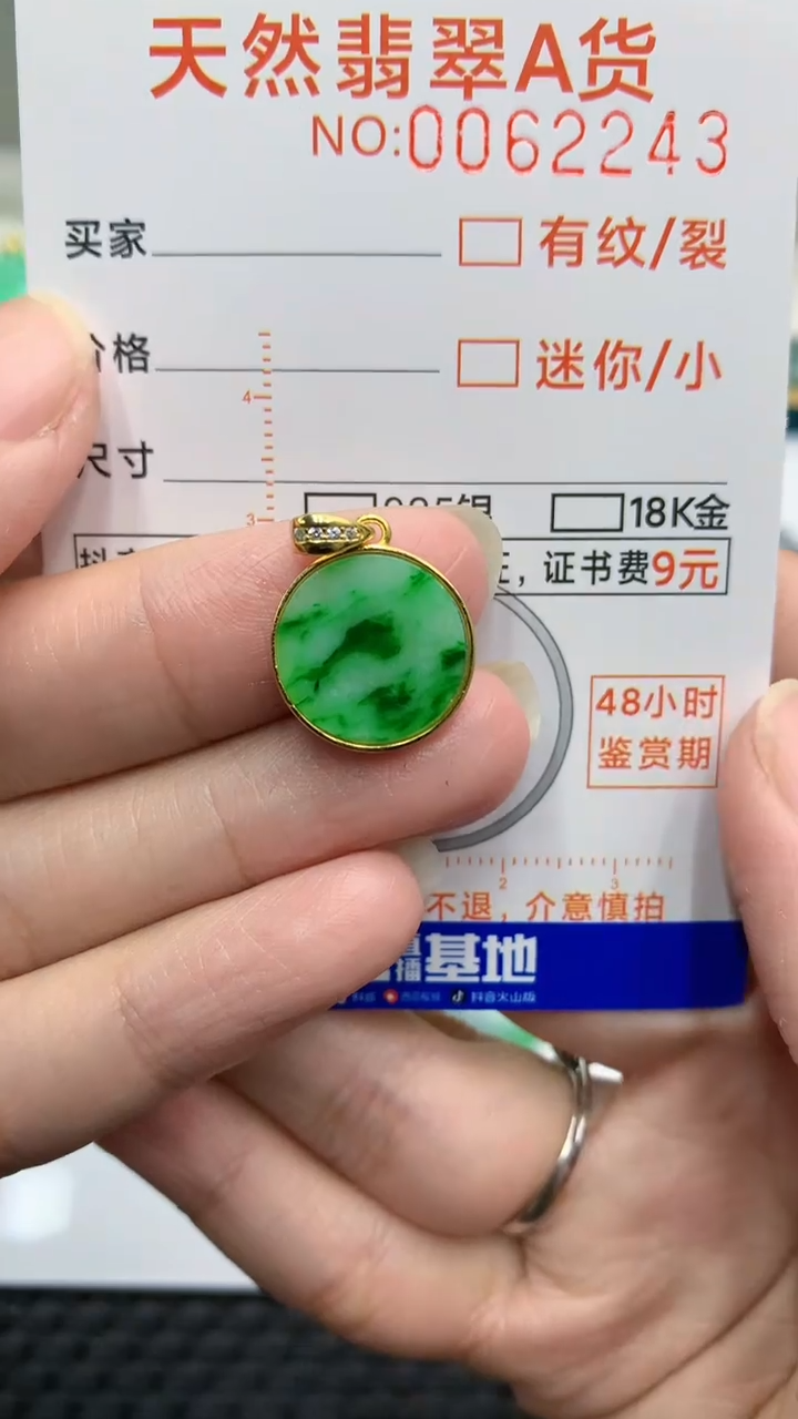 【闪购商品】翡翠颈饰银S925镶嵌            8