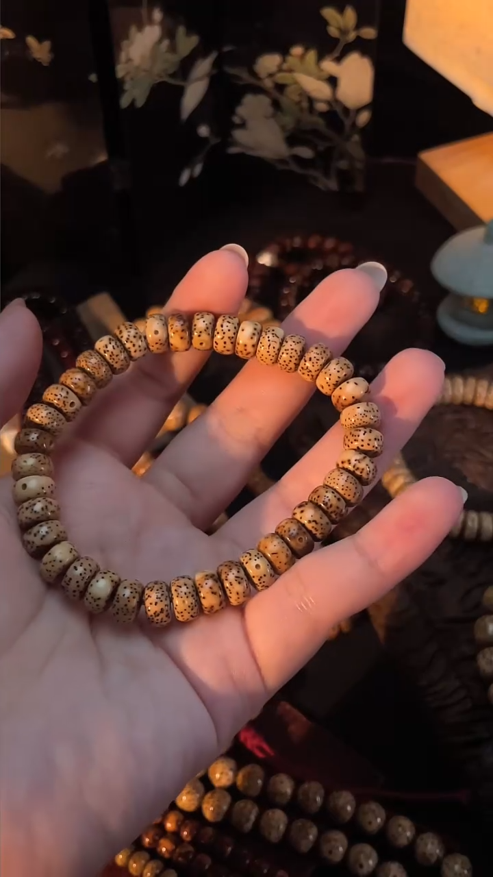 手串星月菩提精工级花皮药片手串（B）