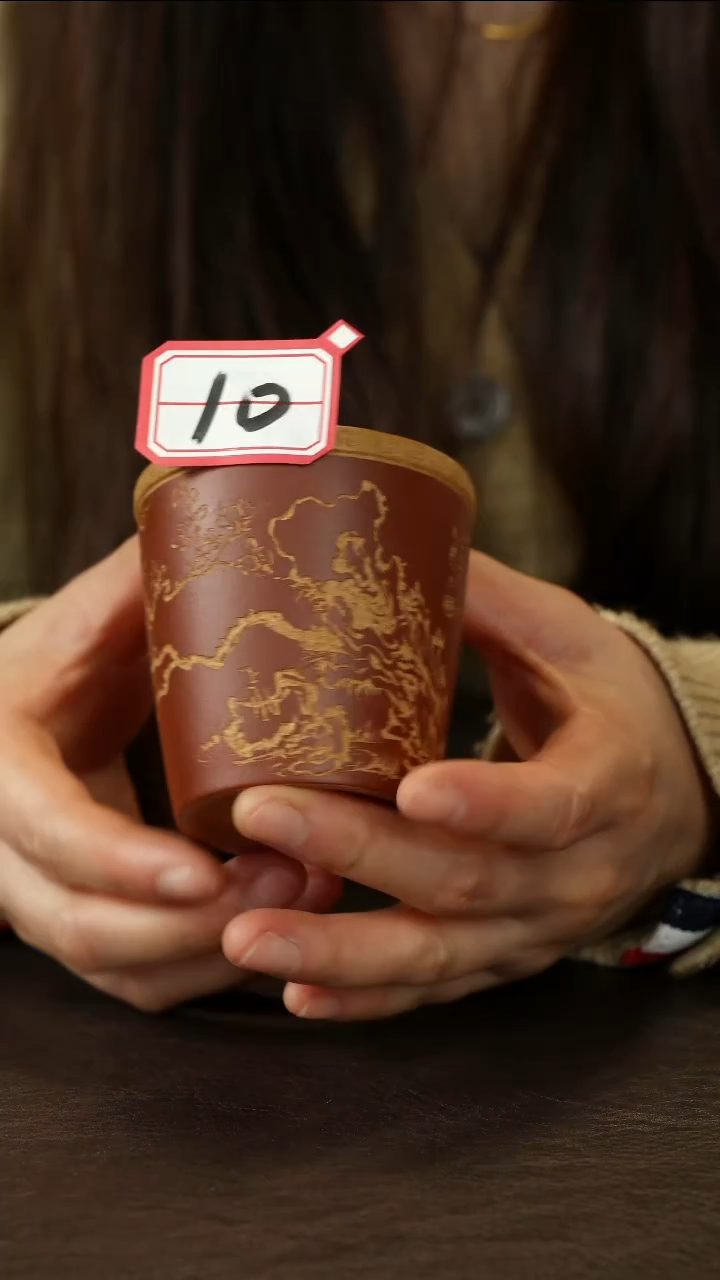 茶杯紫砂蒋文琴10号 朱泥主人杯