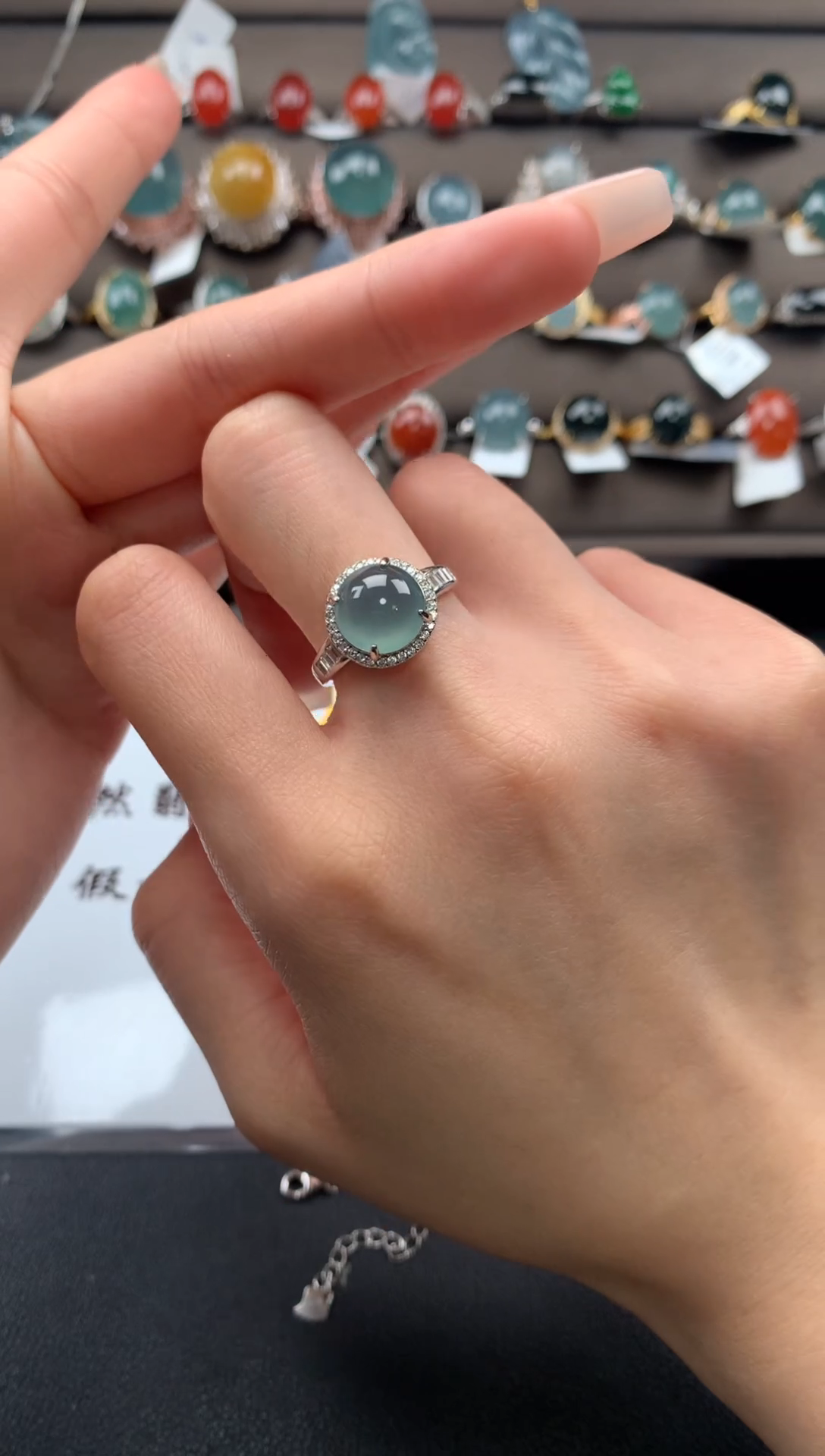 【闪购商品】翡翠戒指银S925镶嵌978978978