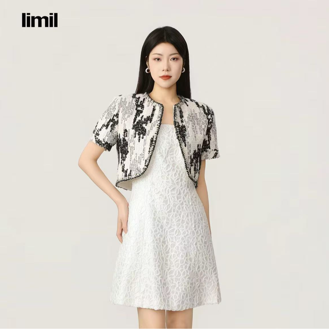 limil/丽米儿轻奢高级质感气质短款外套940031