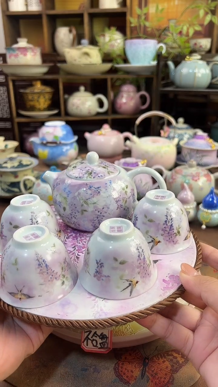 1壶4杯1个垫子啊