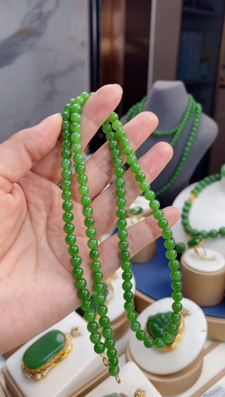 【闪购商品】和田玉项链未镶嵌6mm