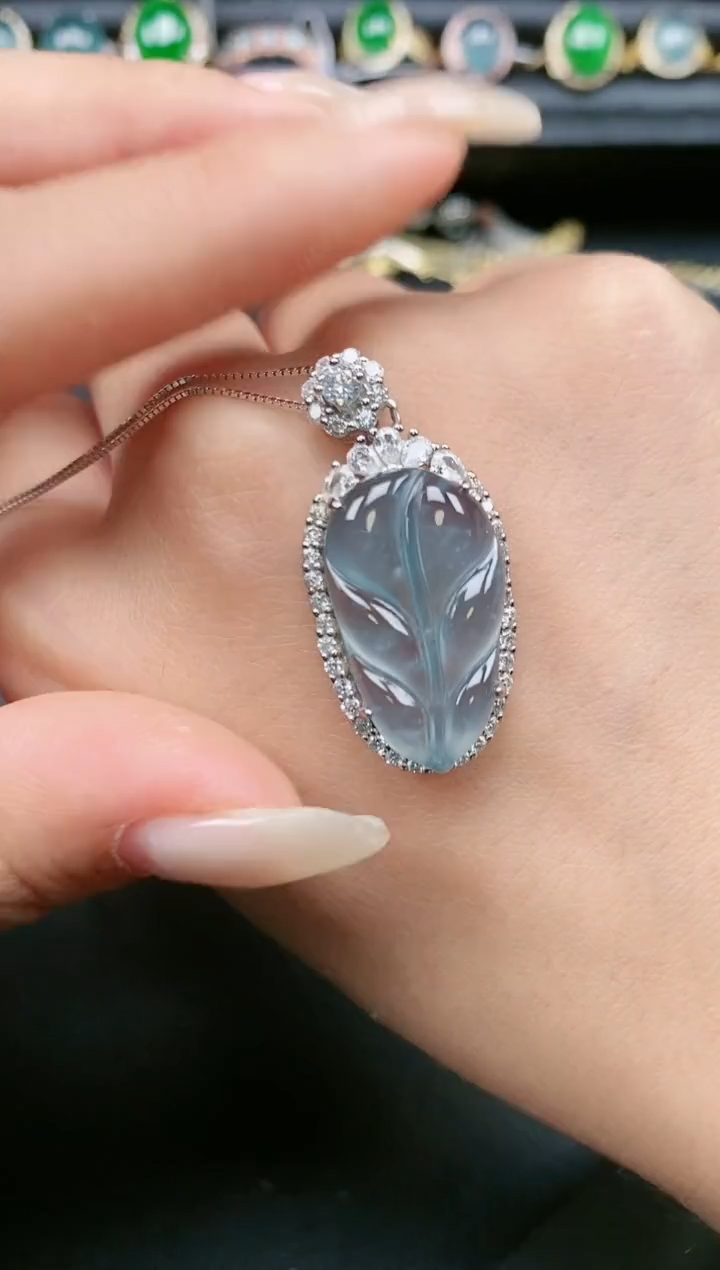 翡翠戒指银S925镶嵌11111