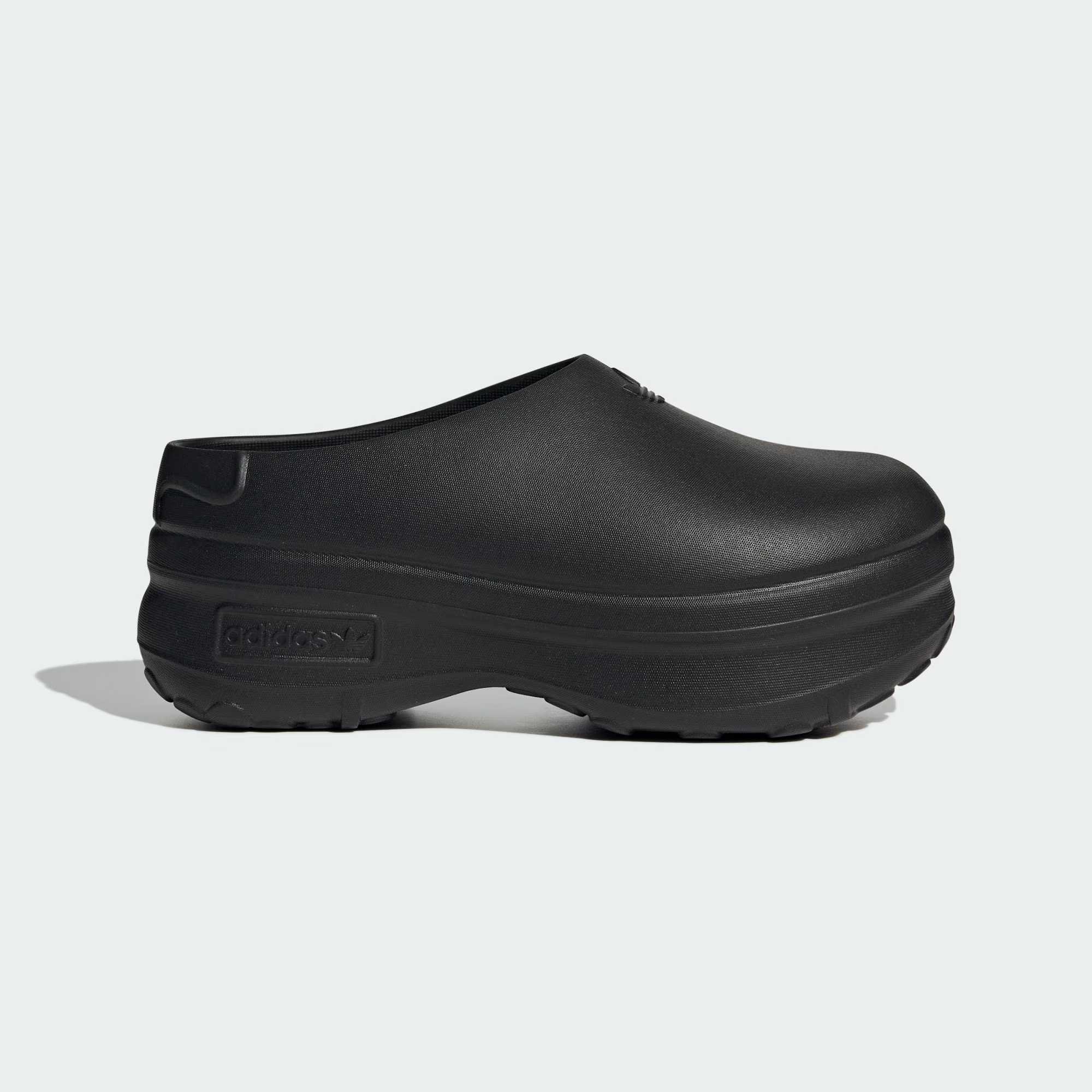 adidas三叶草厚底防滑包头低帮休闲运动夏季黑色厨师鞋IE4626