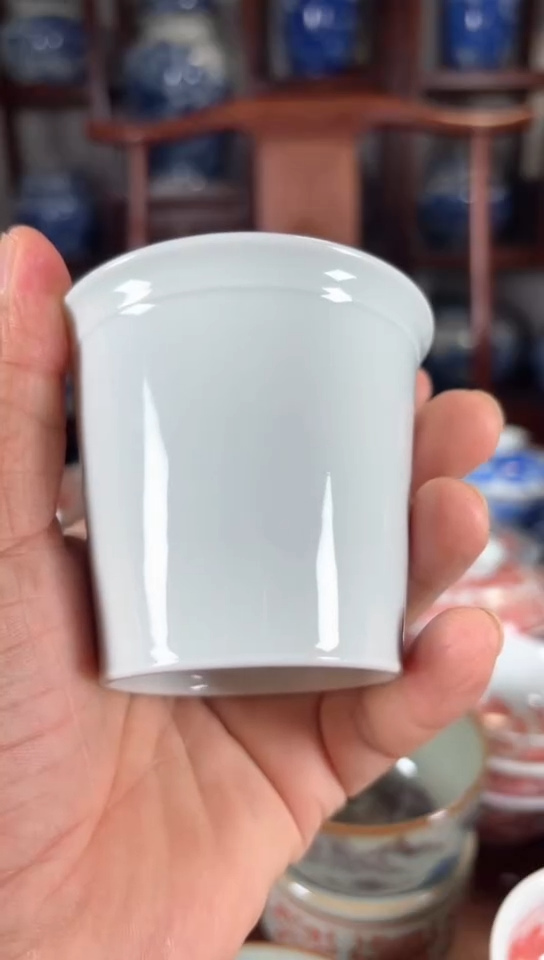 柴窑白胎可乐杯杯