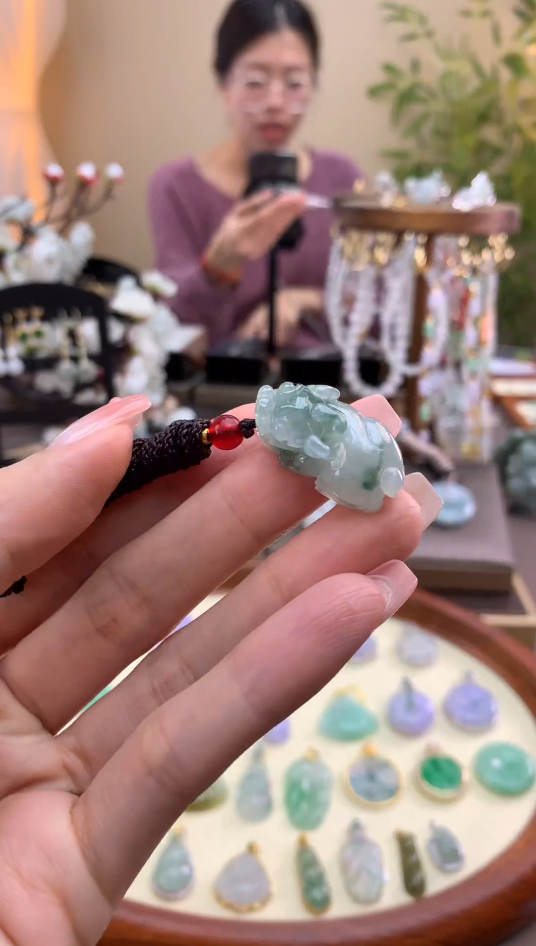 【闪购商品】翡翠颈饰未镶嵌貔貅
