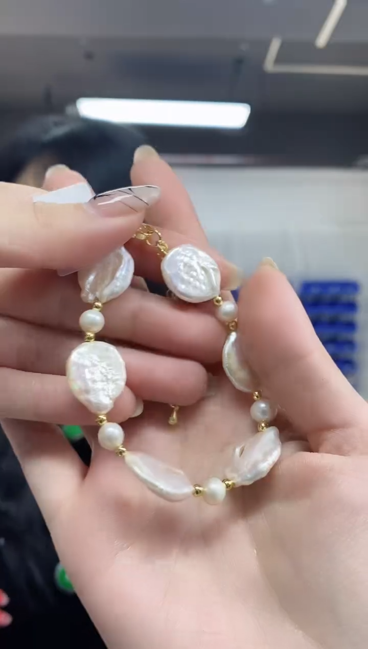 【闪购商品】淡水珍珠手串未镶嵌多样性发其一颜色微差