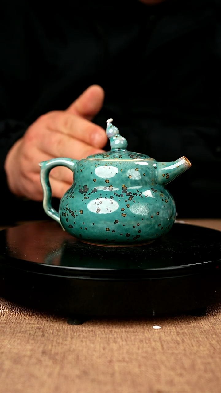 【闪购商品】775#国工一级品原矿钧瓷炉钧釉福禄壶