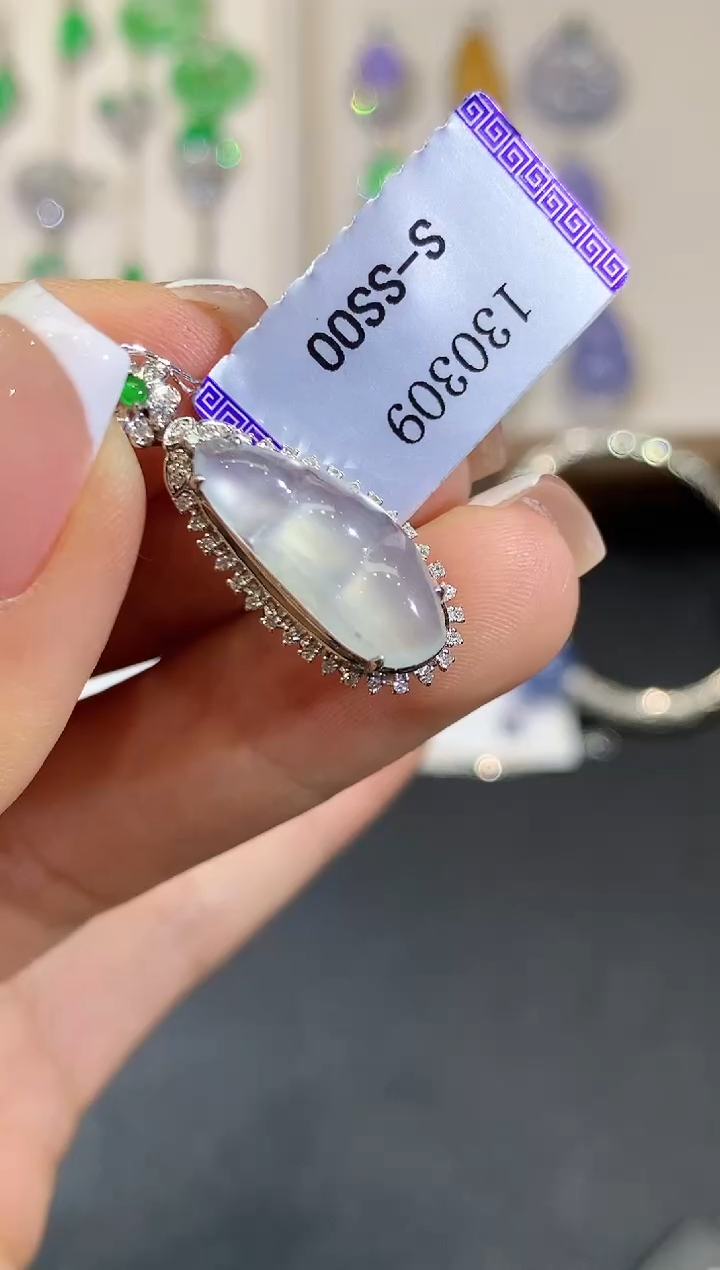 【闪购商品】翡翠18K金镶嵌吊坠(不含链)YS130309