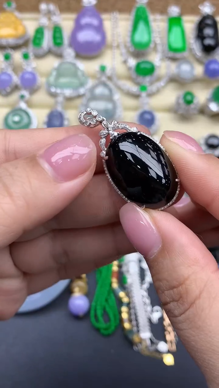 【闪购商品】翡翠颈饰18K金镶嵌510-中国好珍宝