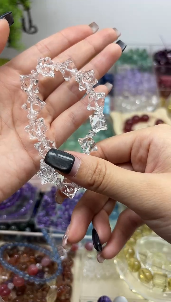 未镶嵌手链水晶梅尔卡巴卡13mm一颗