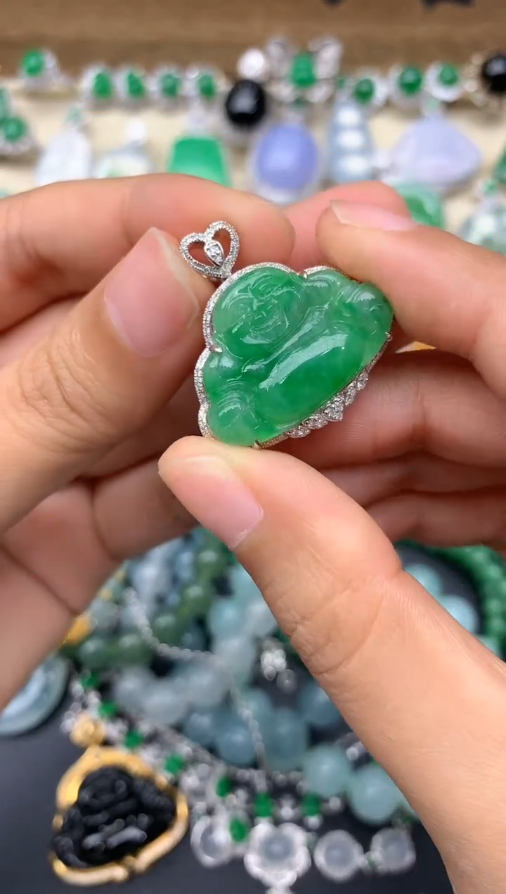 【闪购商品】翡翠颈饰18K金镶嵌289-中国好珍宝