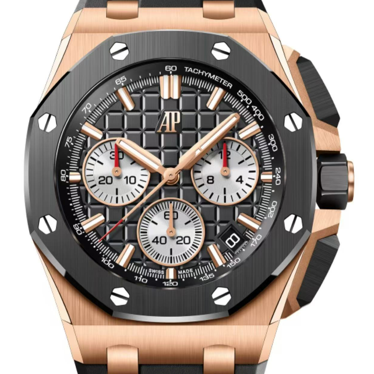 99新 Audemars Piguet/爱彼 哈奢馆/名表/26420/玫金43mm/22全套