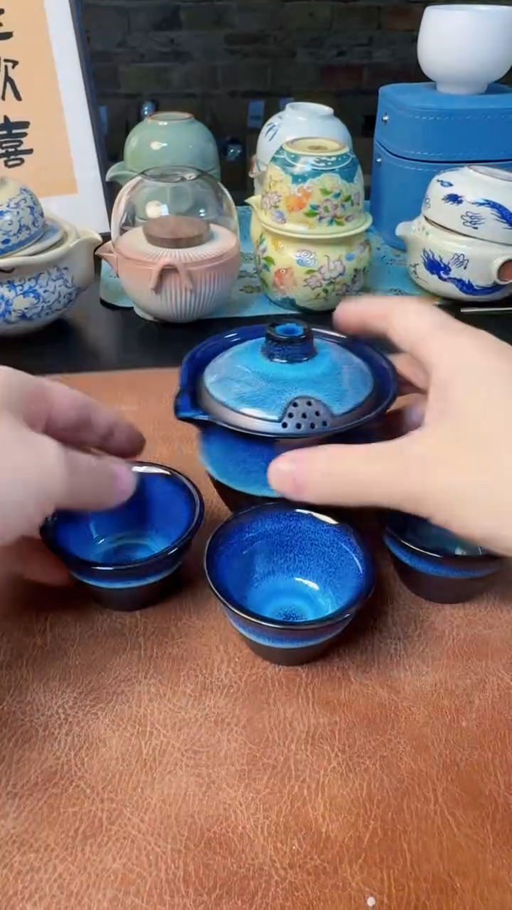 【闪购商品】杯旅行快客茶具，黄龙玉汝，德化羊脂玉瓷