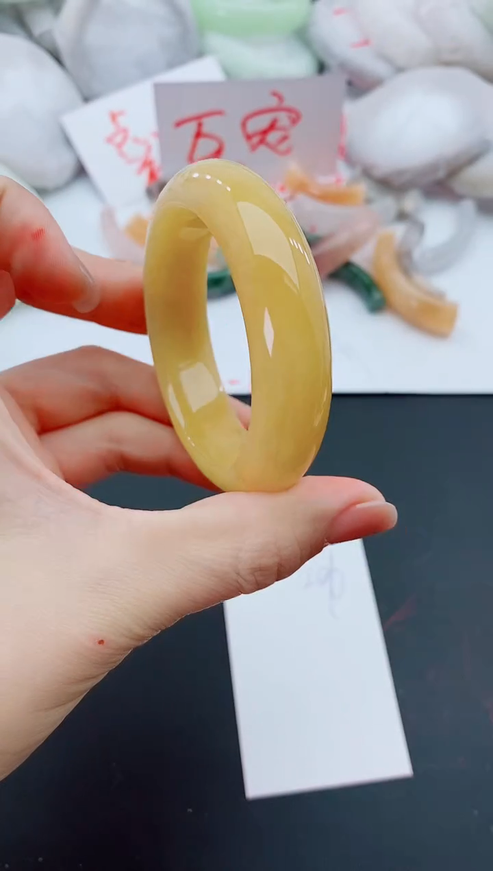 未镶嵌手镯石英质玉L126-50-51