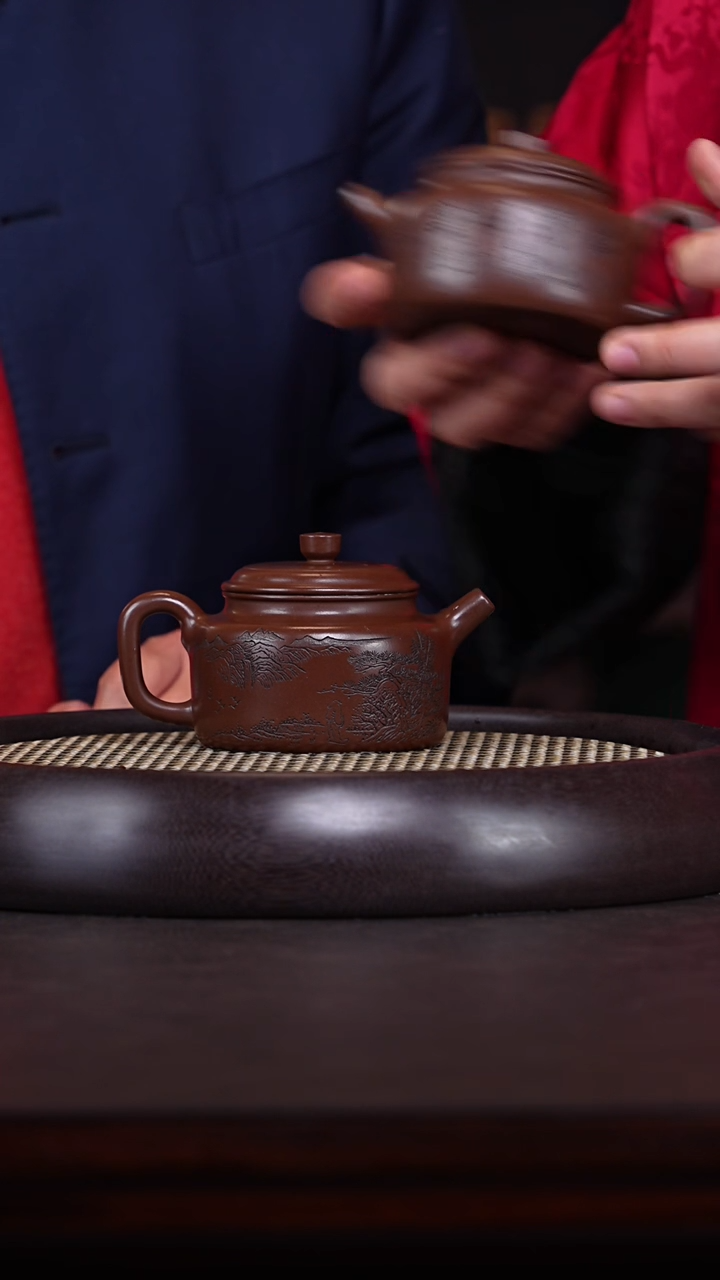 【闪购商品】紫砂茶壶李军1-25 冰窖沉香紫泥德钟240c