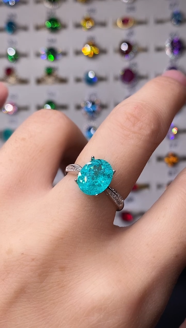 5克拉碧玺（处理）欧美风戒指