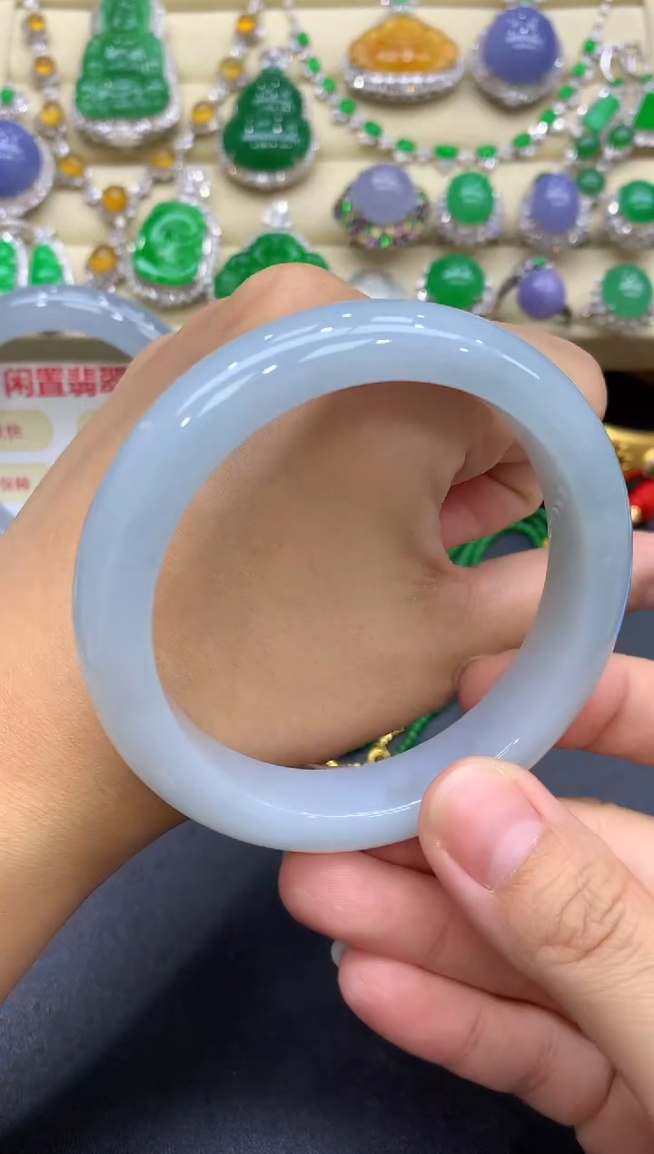 未镶嵌手镯翡翠323-中国好珍宝