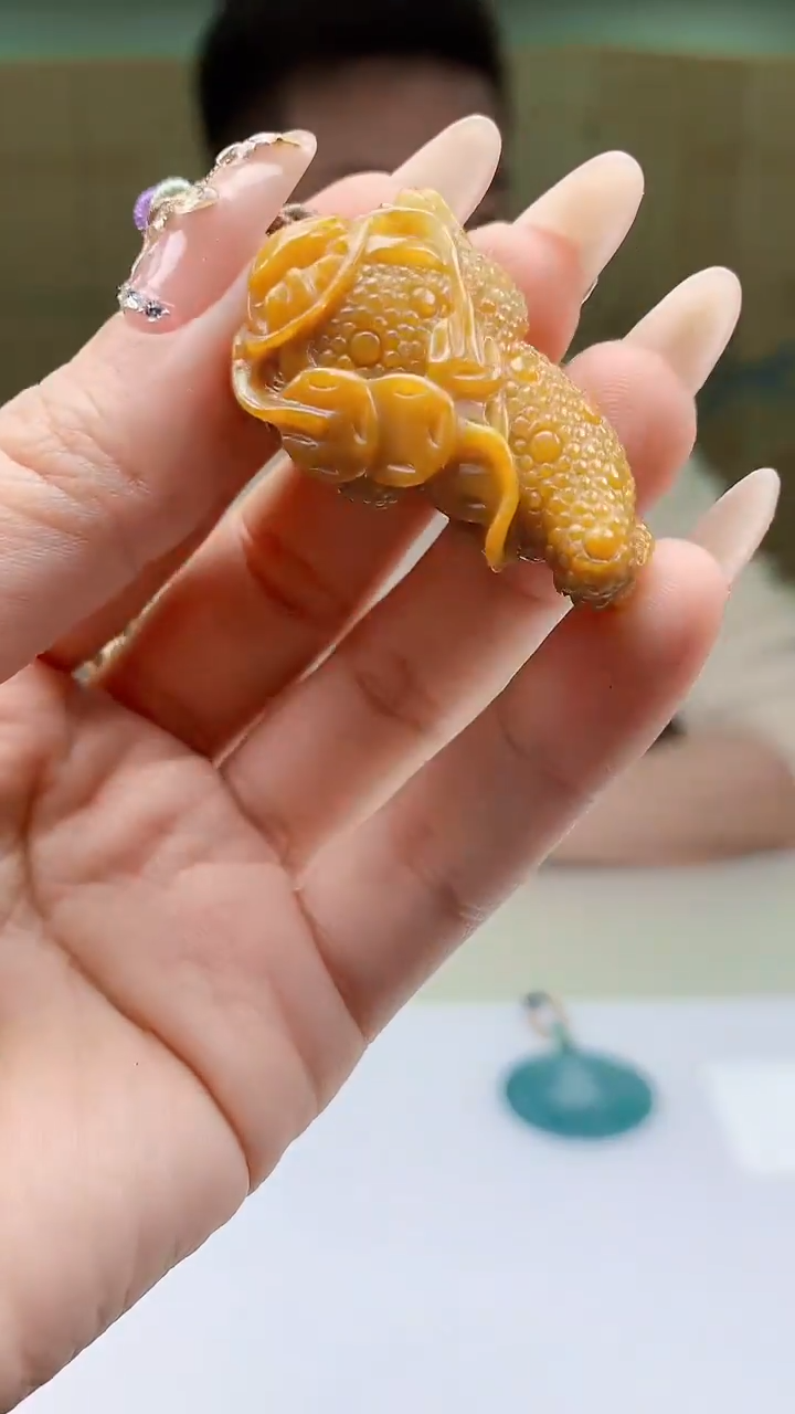 【闪购商品】定制翡翠未镶嵌4990ty-毛货挂件193