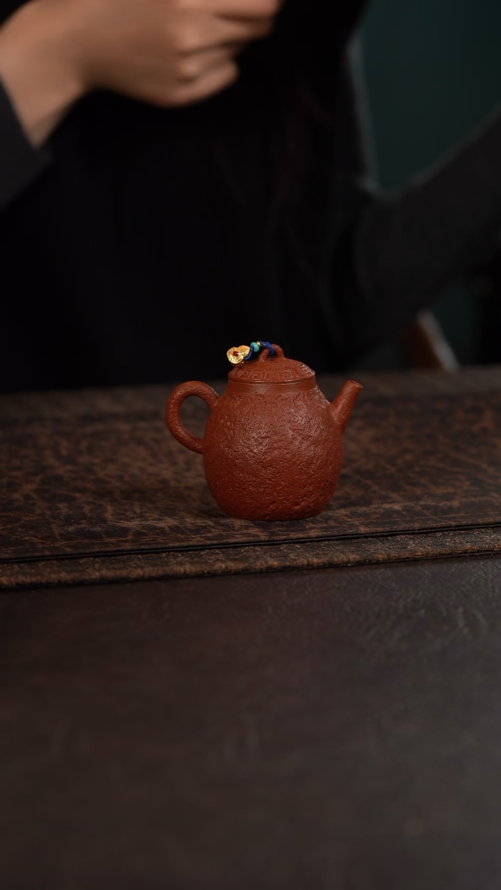 【闪购商品】杯伟壶朱泥葫芦提溜小壶