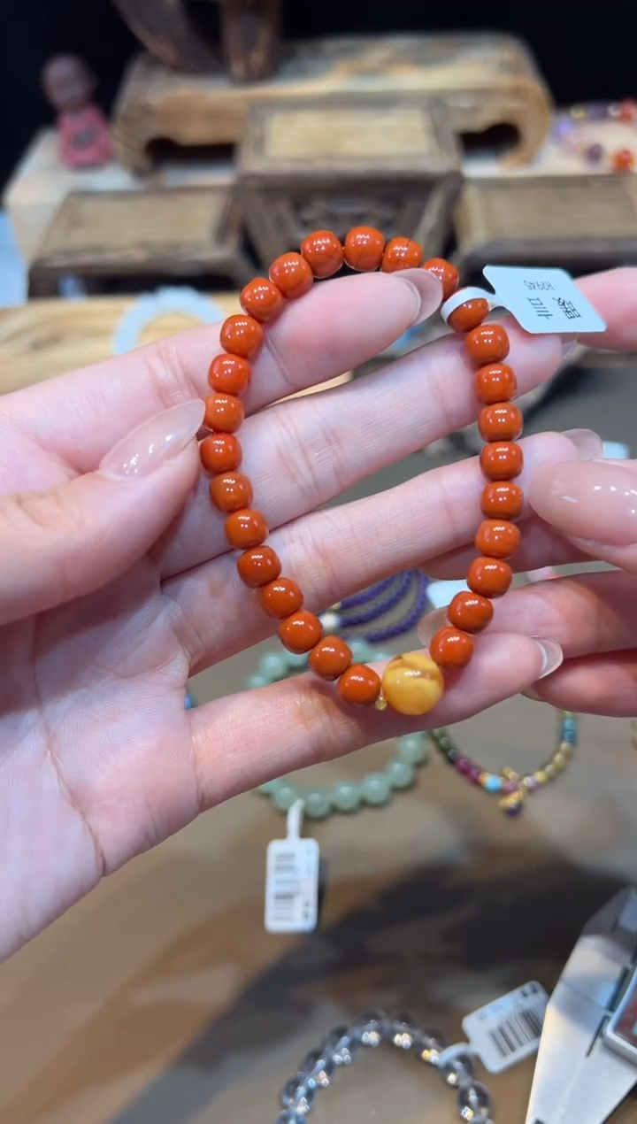 手饰玛瑙18K金镶嵌手饰@@H2945