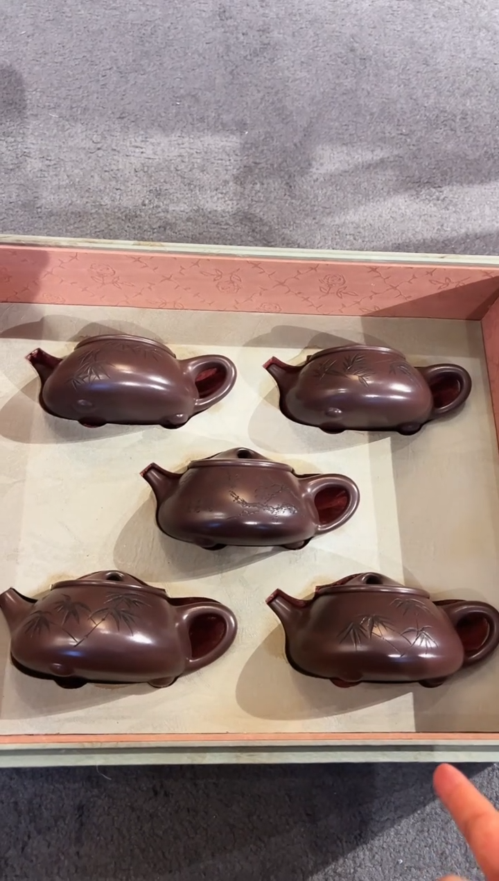 【闪购商品】紫砂茶壶16五大石斛  紫砂 正德高级精美