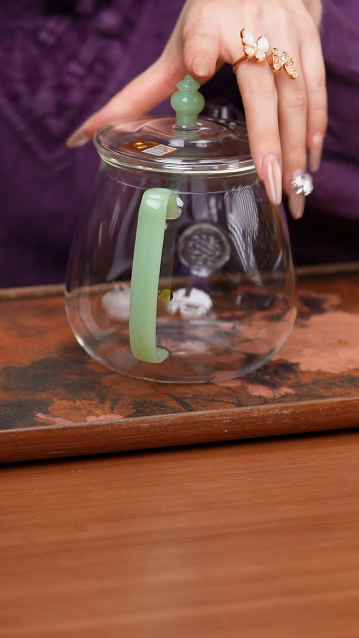 【闪购商品】禾器/晶彩文仕壶/浅玉色/定制版