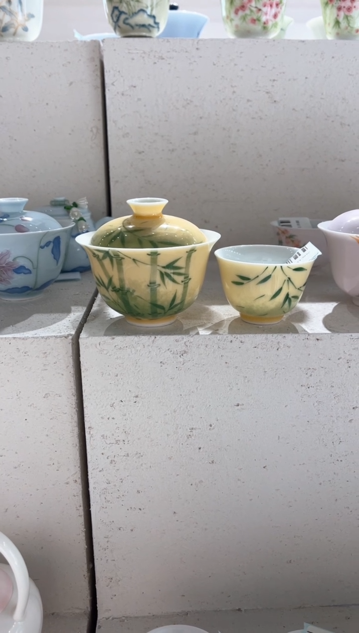 【闪购商品】盖碗+茶杯*2 哈哈哈哈